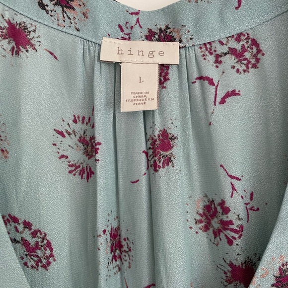 Dusty blue flowy tank blouse - Picture 5 of 6